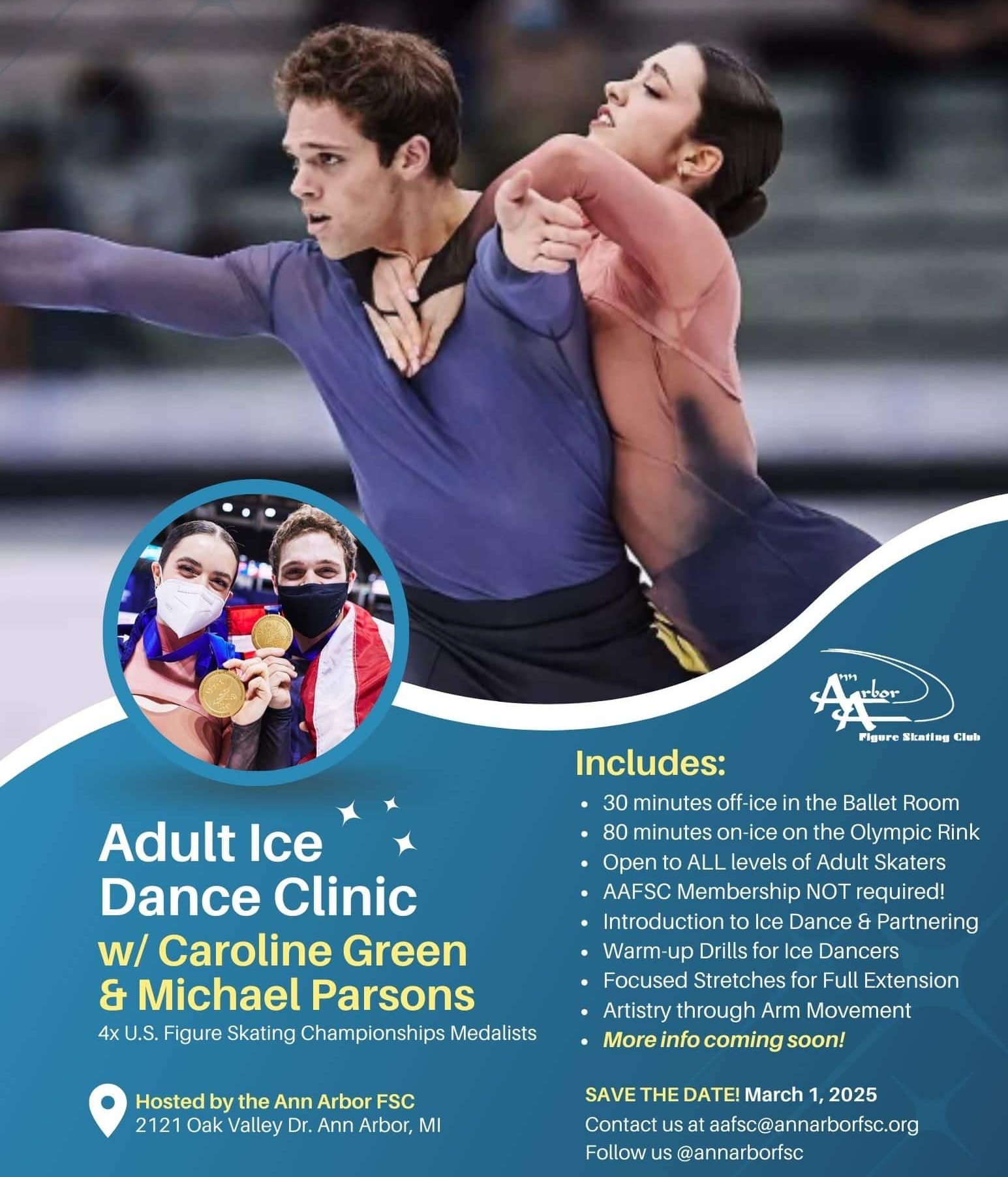 Adult Skaters Clinic with Caroline Green & Michael Parsons